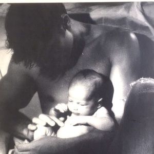 Vintage 1986 Athena International MAN AND BABY  Spencer Rowell Art Print #208031